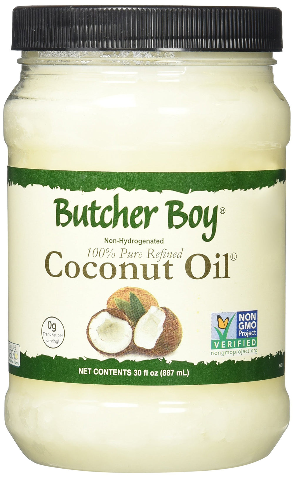 Butcher Boy front packaging showing jar and clear label, easy storage benefit