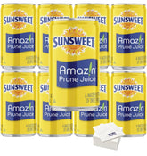 BUTO Sunsweet mini cans front packaging showing eight 7.5oz cans and napkins for convenient serving