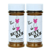 Butt Rub front packaging showing shaker and label for easy grilling
