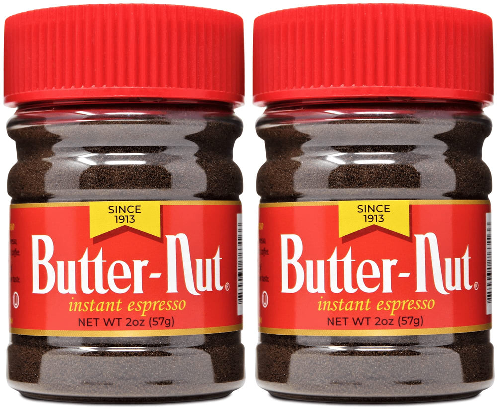 Butter-Nut front packaging showing two 2-ounce packets for convenient espresso