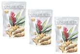 Butterfields front packaging showing ginger buds and brand for shelf appeal