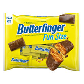 Butterfinger front packaging showing brand and shareable bags benefit convenience