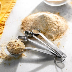 Butternut Mountain Farm maple sugar sprinkled over pancakes showing maple flavor enhancement