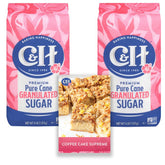 C&H front packaging showing two 4 lb bags and brand clarity