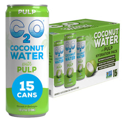 C2O front packaging showing 15-can pack and original flavor benefits