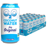 C2O front packaging can showing clean branding and refreshment