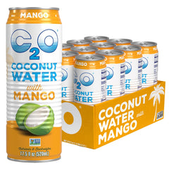 C2O mango front packaging showing can and label for quick identification and refreshment