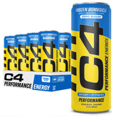 C4 front packaging 12pack showing branding and zero sugar benefit