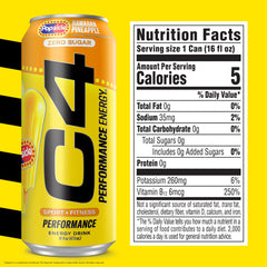 C4 side label highlighting NSF certification and ingredient clarity