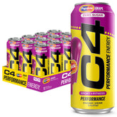 C4 front packaging showing 12-pack and zero sugar benefit