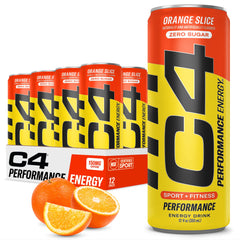 C4 can front packaging showing logo and flavor, inviting energetic refreshment