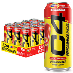C4 Performance front can showing branding and zero sugar benefit