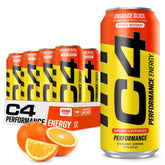 C4 performance front packaging showing 12-pack and bold branding for quick selection