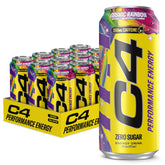 C4 Performance front packaging showing 12-pack and zero sugar benefit