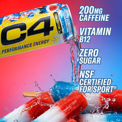 C4 Performance can held in hand showing true 16 fl oz scale and portability
