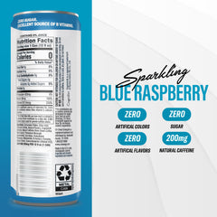 C4 close-up can label highlighting ingredients and 200mg caffeine benefit