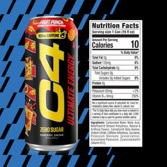 C4 can top open closeup highlighting convenient resealable pull tab benefit