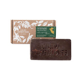 Cacao Adventures front packaging showing 8 oz ceremonial block and origin