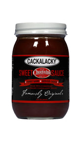 Cackalacky bottle front view showing label and 16 oz size for bold flavor