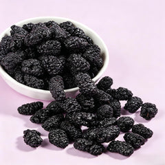 Cadetian close-up of dried mulberry texture highlighting concentrated natural sweetness