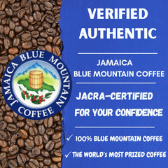 Cafe Blue close-up ground coffee texture highlighting grind consistency for even extraction