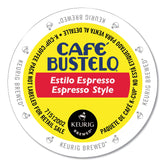 Cafe Bustelo box of 96 K-Cup pods showing front packaging and quantity benefit