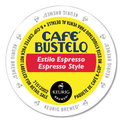 Cafe Bustelo box of 96 K-Cup pods showing front packaging and quantity benefit
