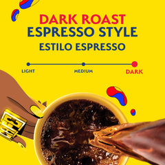 Café Bustelo open box with rows of pods ready for fast brewing