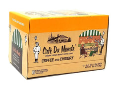 Cafe Du Monde single serve pod close-up highlighting pod seal and convenience