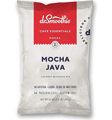Cafe Essentials front bag showing label and size, highlights natural cocoa flavor