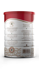 Café Santo Domingo can label detail highlighting roast level and certifications for confidence