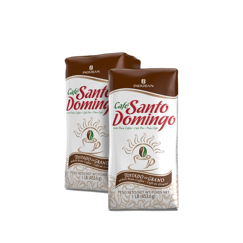 Café Santo Domingo front packaging showing brand and 16 oz bag, highlights freshness