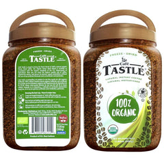 Café TASTLÉ freeze-dried granules closeup preserving aroma and rich flavor