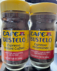 J.M. Smuckers Cafe Bustelo instant coffee granules close-up for fast-dissolving convenience