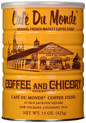 Cafe Du Monde brewed café-au-lait in a cup demonstrating creamy result and traditional flavor appeal