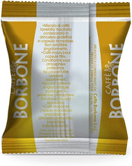 Caffè Borbone espresso pouring from machine demonstrating rich body and crema