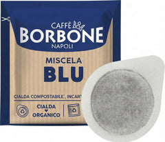 Caffè Borbone box front showing 150 pod pack and blend label for convenience