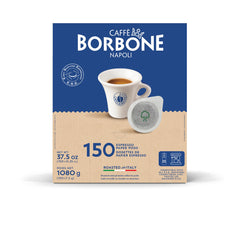 Caffè Borbone pod placed in ESE holder for quick brewing benefit