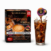 Caffè di Artisan front packaging showing 24 pods and benefits