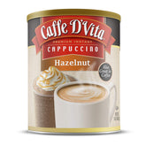 Caffe D'Vita 1 lb can front view showing packaging and serving suggestion benefit