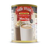 Caffe D'Vita front can view showing label and serving info for quick identification and shelf appeal