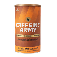 CAFFEINE ARMY front packaging shot showing product and benefits