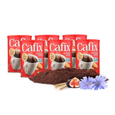 Cafix front packaging showing six 7.05 oz tins for pantry convenience and variety