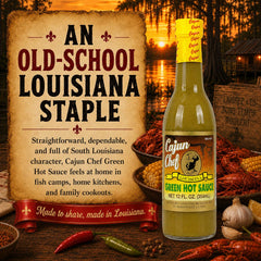 Cajun Chef sauce texture spread on toast, vibrant green color enhances breakfast flavor