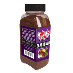 Cajun's Choice open jar revealing coarse rub texture and easy seasoning