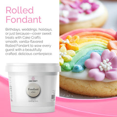 Cake Craft rolled sheet texture close-up for easy smoothing and pliability