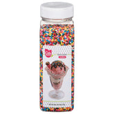 Cake Mate front packaging showing 26 oz jar and colorful benefit