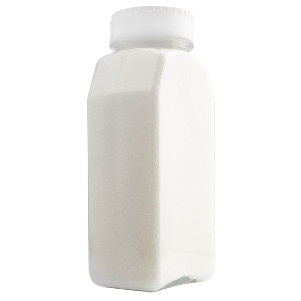 Cake Mate front packaging showing 33 oz jar and clear label, easy storage benefit