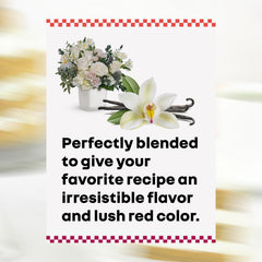 Cake S.O.S used in red frosting spread smoothly for vivid color and consistent taste