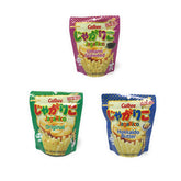 Calbee JagaRico front packaging showing three flavor tubes and branding benefit convenience